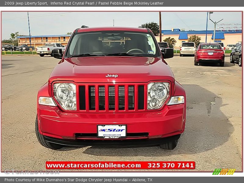 Inferno Red Crystal Pearl / Pastel Pebble Beige Mckinley Leather 2009 Jeep Liberty Sport