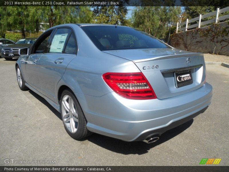 Palladium Silver Metallic / Black 2013 Mercedes-Benz C 250 Coupe
