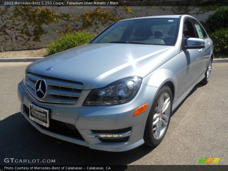 Palladium Silver Metallic / Black 2013 Mercedes-Benz C 250 Coupe