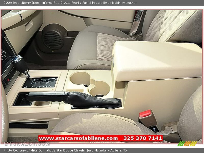 Inferno Red Crystal Pearl / Pastel Pebble Beige Mckinley Leather 2009 Jeep Liberty Sport