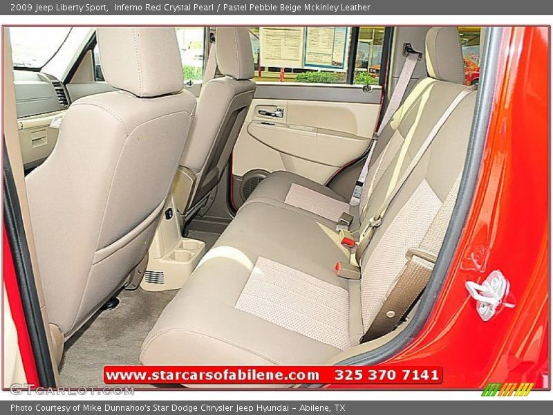 Inferno Red Crystal Pearl / Pastel Pebble Beige Mckinley Leather 2009 Jeep Liberty Sport