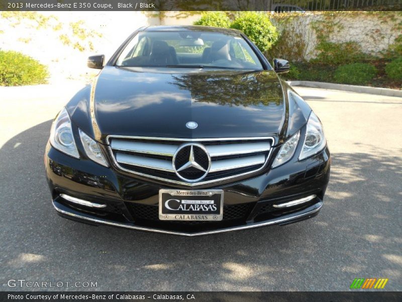 Black / Black 2013 Mercedes-Benz E 350 Coupe
