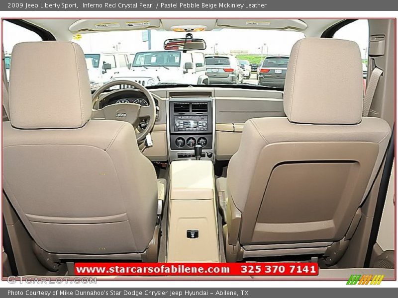 Inferno Red Crystal Pearl / Pastel Pebble Beige Mckinley Leather 2009 Jeep Liberty Sport