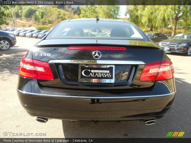 Black / Black 2013 Mercedes-Benz E 350 Coupe