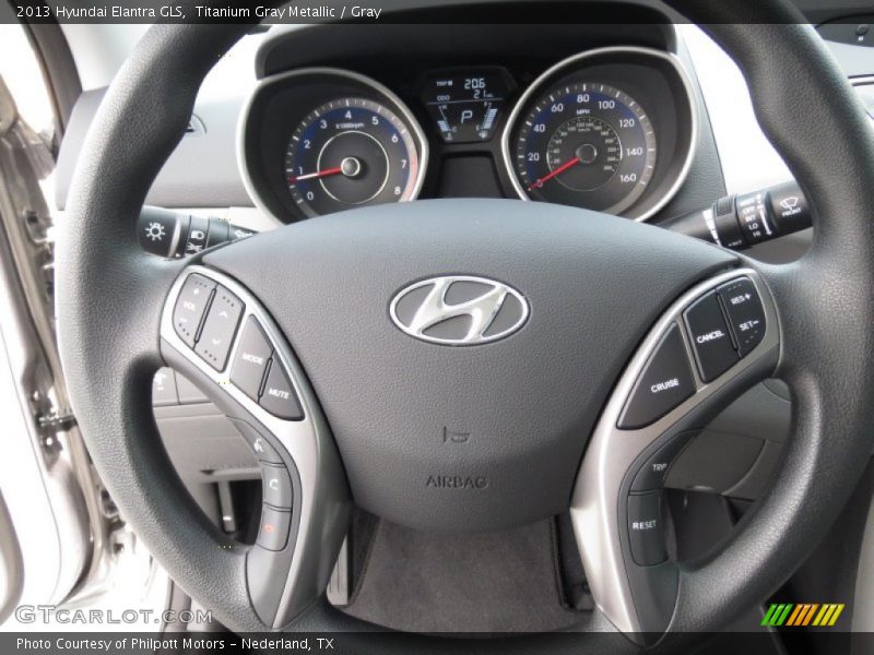Titanium Gray Metallic / Gray 2013 Hyundai Elantra GLS