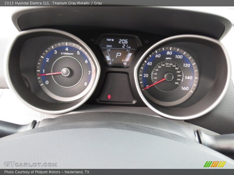 Titanium Gray Metallic / Gray 2013 Hyundai Elantra GLS