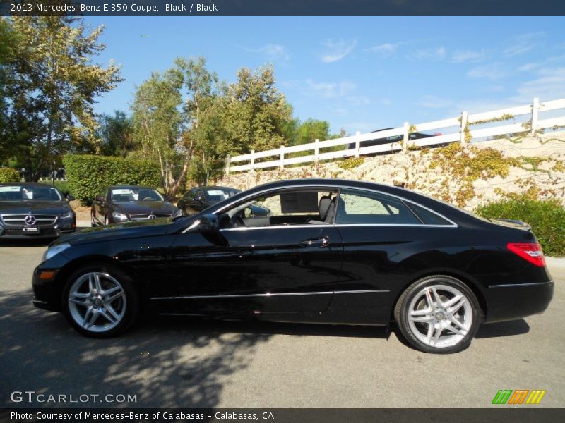 Black / Black 2013 Mercedes-Benz E 350 Coupe