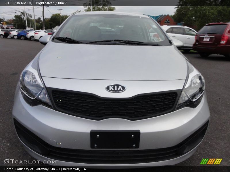Bright Silver / Black 2012 Kia Rio LX