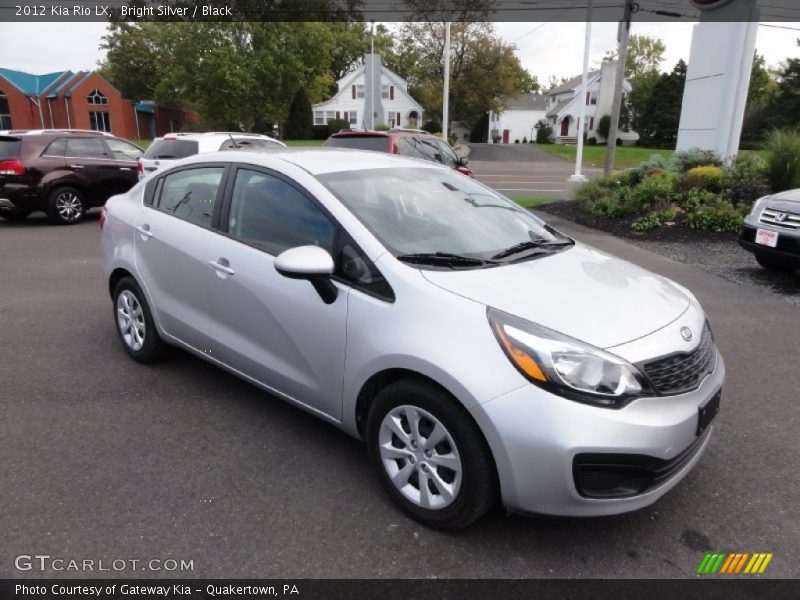Bright Silver / Black 2012 Kia Rio LX