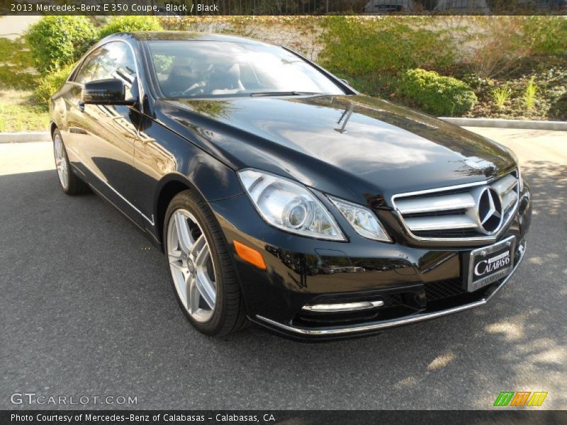 Black / Black 2013 Mercedes-Benz E 350 Coupe