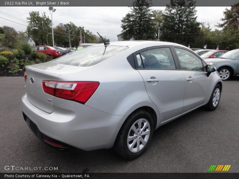 Bright Silver / Black 2012 Kia Rio LX