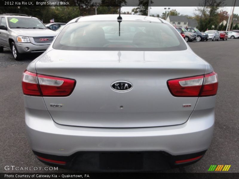 Bright Silver / Black 2012 Kia Rio LX