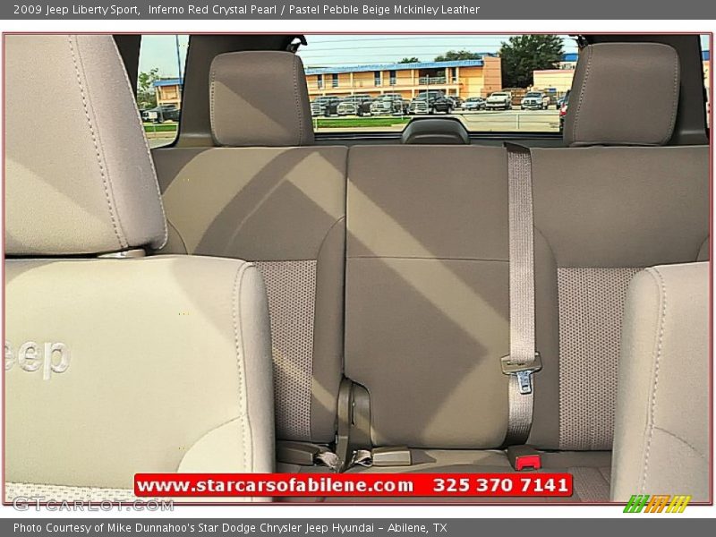 Inferno Red Crystal Pearl / Pastel Pebble Beige Mckinley Leather 2009 Jeep Liberty Sport