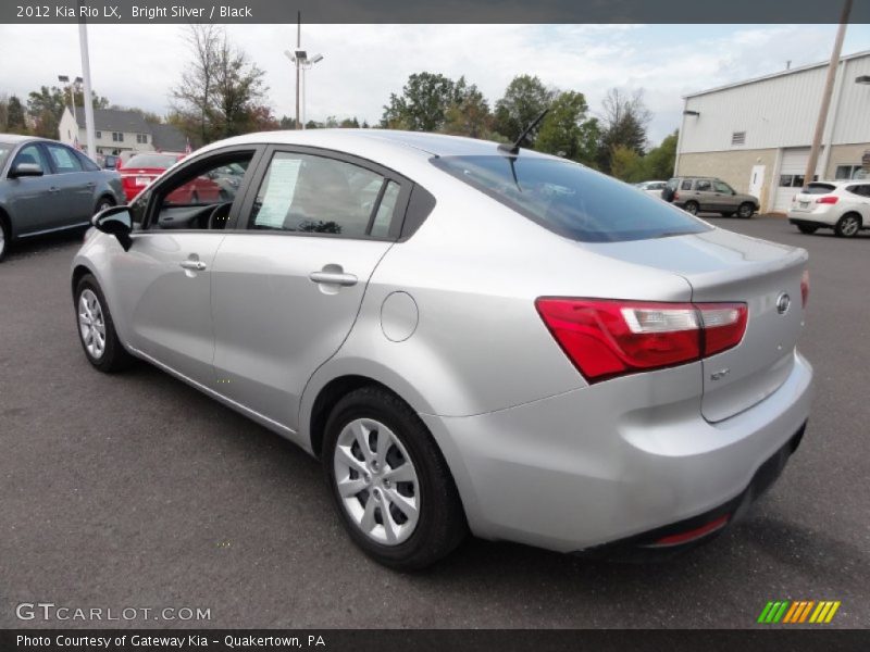 Bright Silver / Black 2012 Kia Rio LX