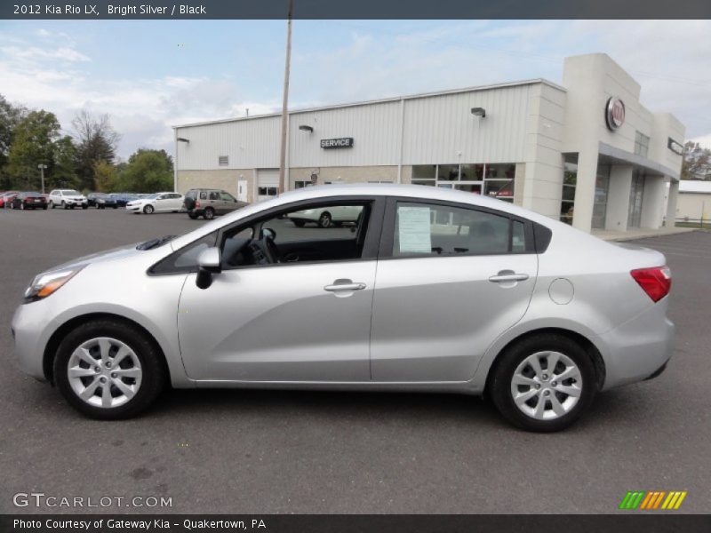 Bright Silver / Black 2012 Kia Rio LX