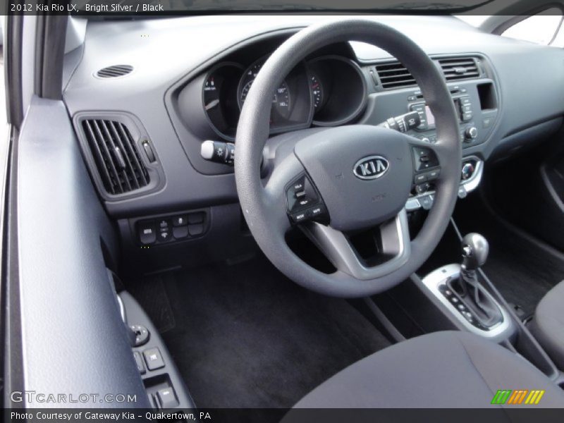Bright Silver / Black 2012 Kia Rio LX