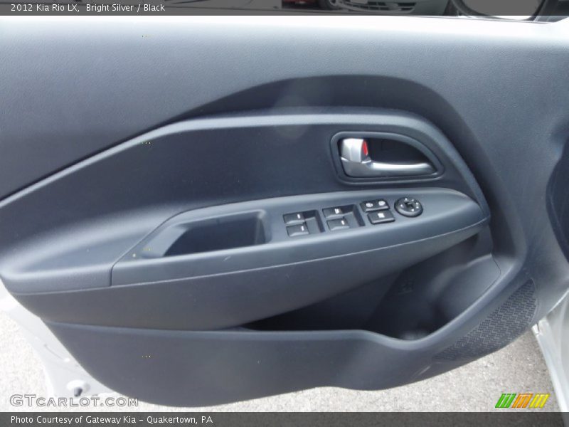 Bright Silver / Black 2012 Kia Rio LX