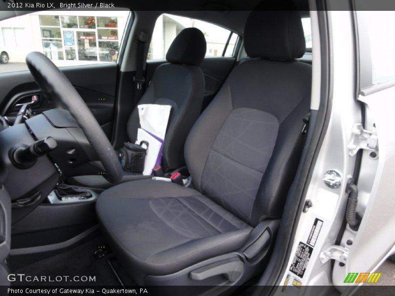 Bright Silver / Black 2012 Kia Rio LX