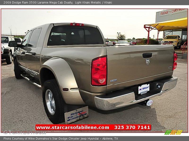 Light Khaki Metallic / Khaki 2009 Dodge Ram 3500 Laramie Mega Cab Dually