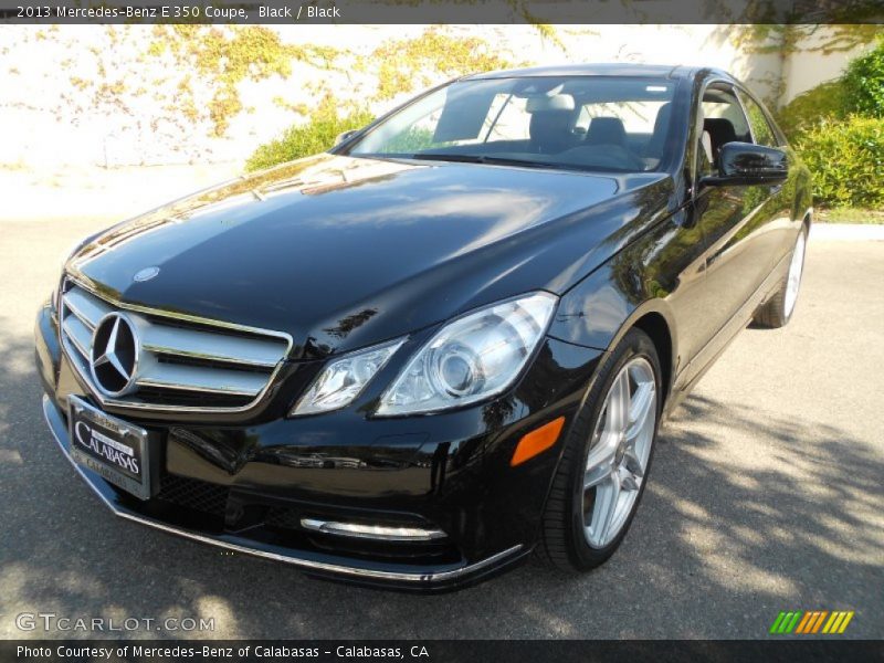 Black / Black 2013 Mercedes-Benz E 350 Coupe