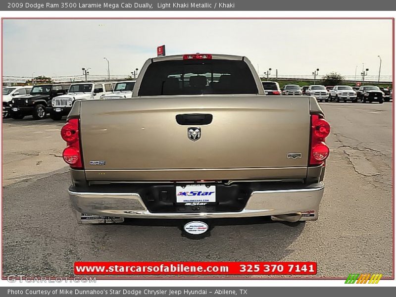 Light Khaki Metallic / Khaki 2009 Dodge Ram 3500 Laramie Mega Cab Dually
