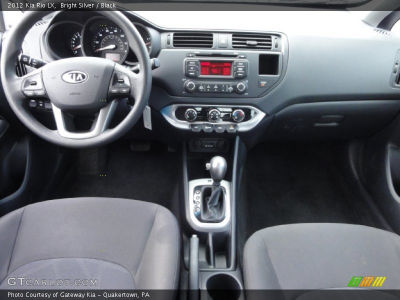 Bright Silver / Black 2012 Kia Rio LX
