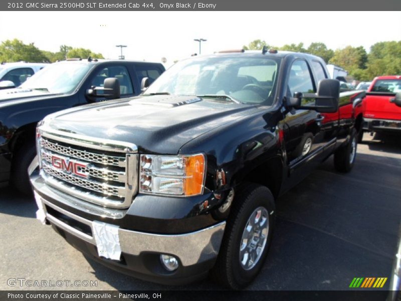 Onyx Black / Ebony 2012 GMC Sierra 2500HD SLT Extended Cab 4x4