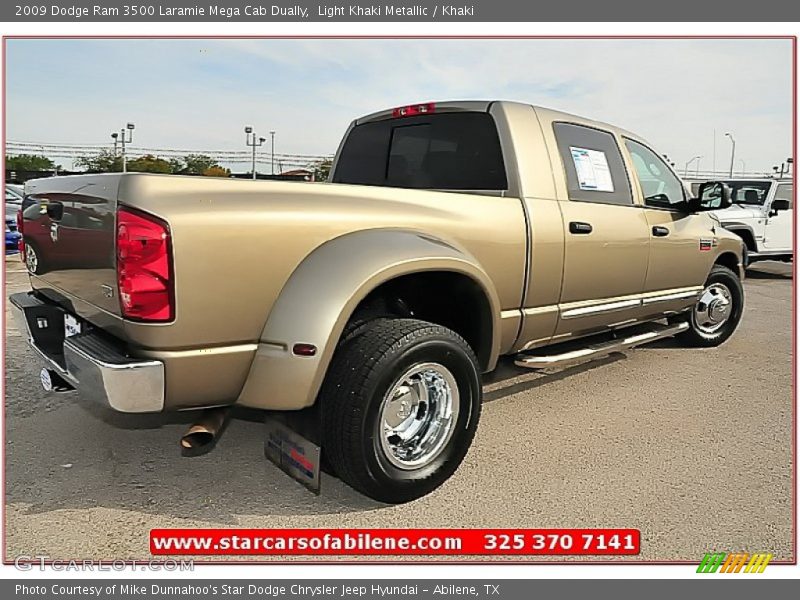 Light Khaki Metallic / Khaki 2009 Dodge Ram 3500 Laramie Mega Cab Dually