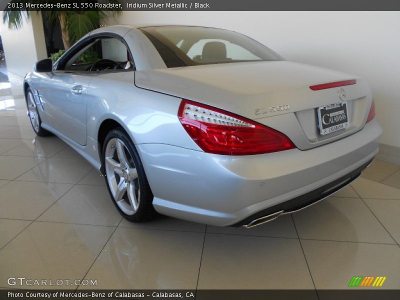 Iridium Silver Metallic / Black 2013 Mercedes-Benz SL 550 Roadster