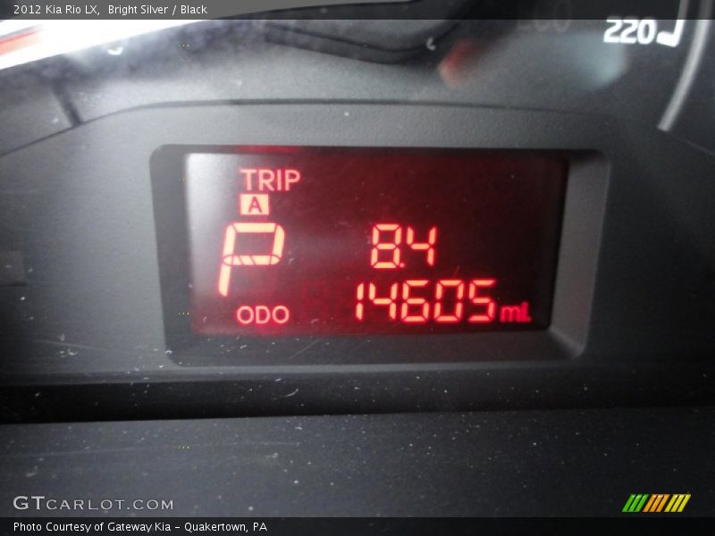 Bright Silver / Black 2012 Kia Rio LX