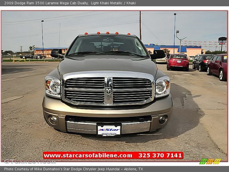 Light Khaki Metallic / Khaki 2009 Dodge Ram 3500 Laramie Mega Cab Dually