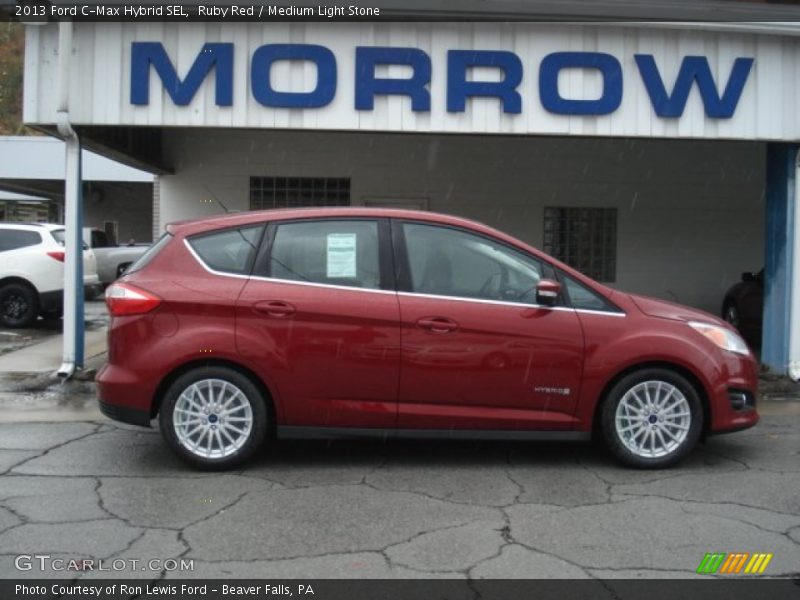 Ruby Red / Medium Light Stone 2013 Ford C-Max Hybrid SEL