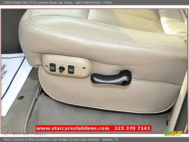 Light Khaki Metallic / Khaki 2009 Dodge Ram 3500 Laramie Mega Cab Dually