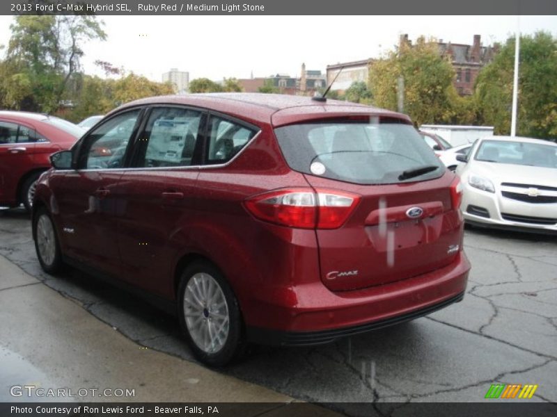 Ruby Red / Medium Light Stone 2013 Ford C-Max Hybrid SEL