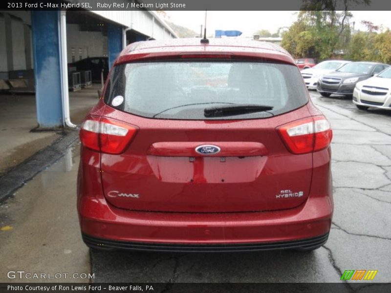 Ruby Red / Medium Light Stone 2013 Ford C-Max Hybrid SEL