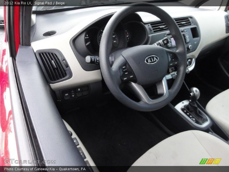  2012 Rio LX Beige Interior