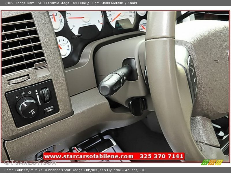 Light Khaki Metallic / Khaki 2009 Dodge Ram 3500 Laramie Mega Cab Dually