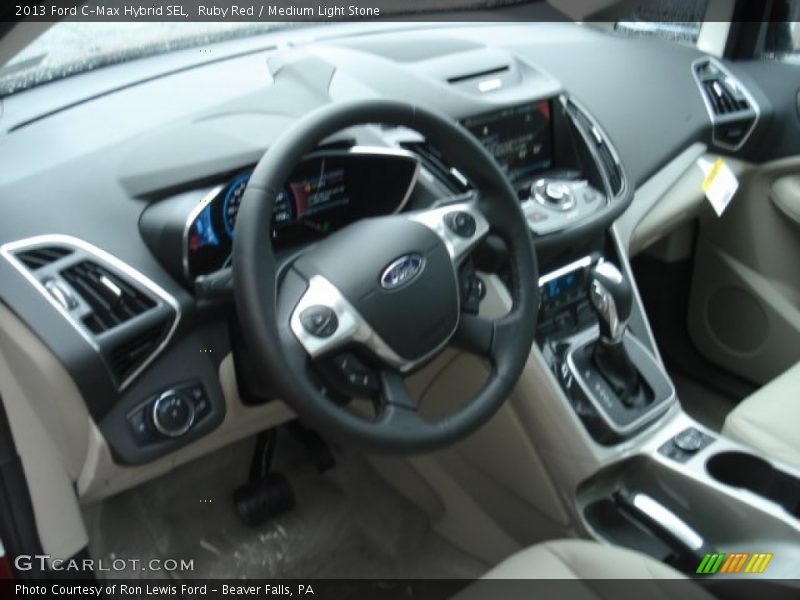 Ruby Red / Medium Light Stone 2013 Ford C-Max Hybrid SEL