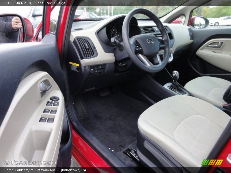 Beige Interior - 2012 Rio LX 