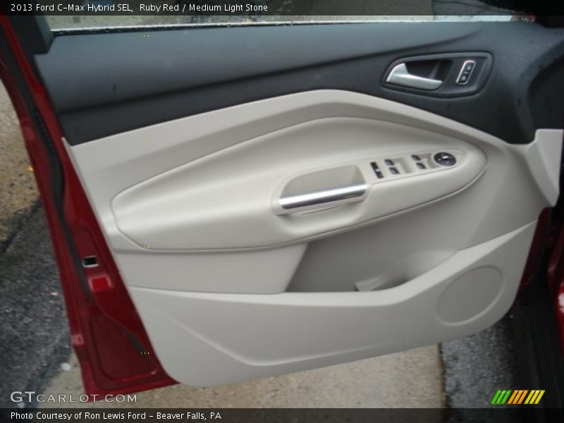Ruby Red / Medium Light Stone 2013 Ford C-Max Hybrid SEL