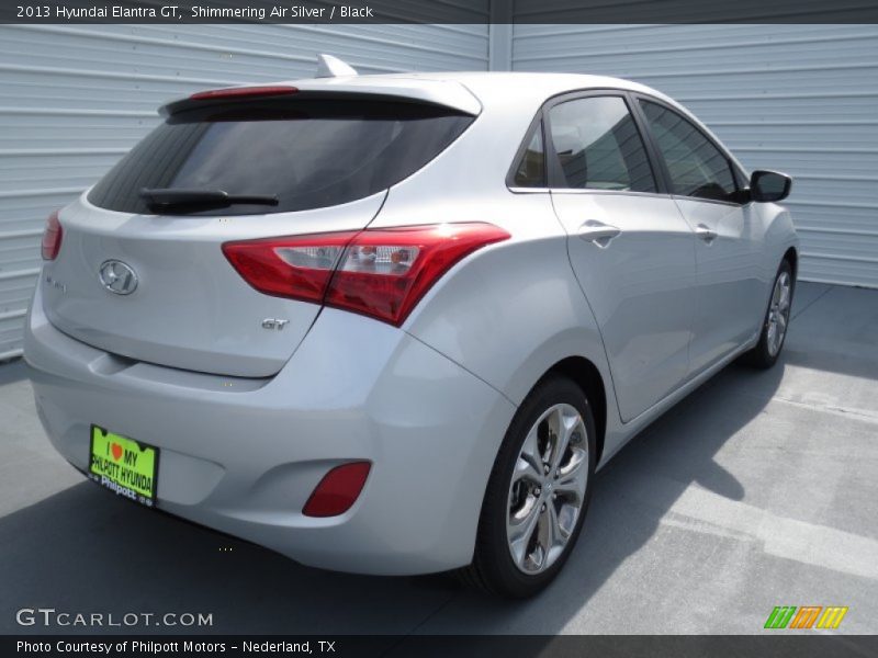 Shimmering Air Silver / Black 2013 Hyundai Elantra GT