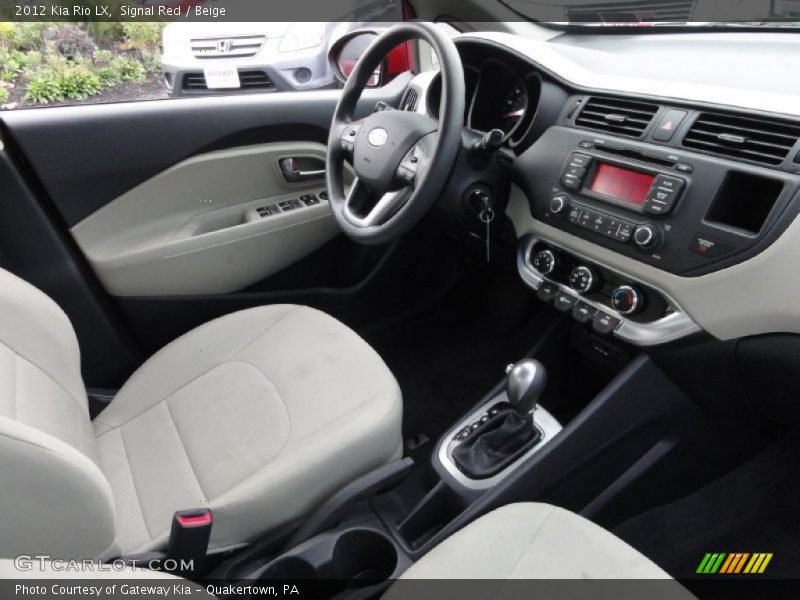  2012 Rio LX Beige Interior
