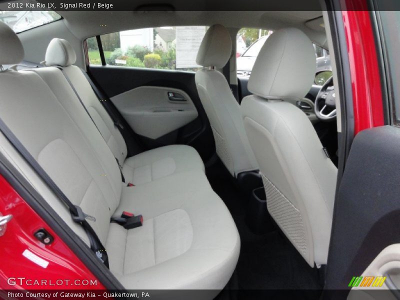 Rear Seat of 2012 Rio LX