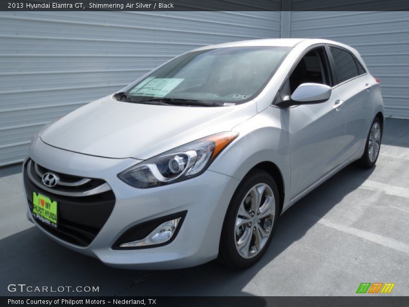 Shimmering Air Silver / Black 2013 Hyundai Elantra GT