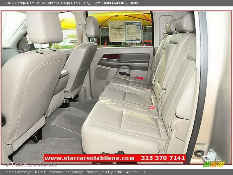 Light Khaki Metallic / Khaki 2009 Dodge Ram 3500 Laramie Mega Cab Dually