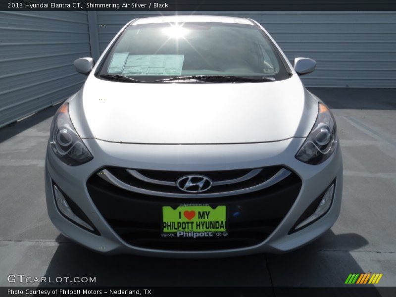 Shimmering Air Silver / Black 2013 Hyundai Elantra GT