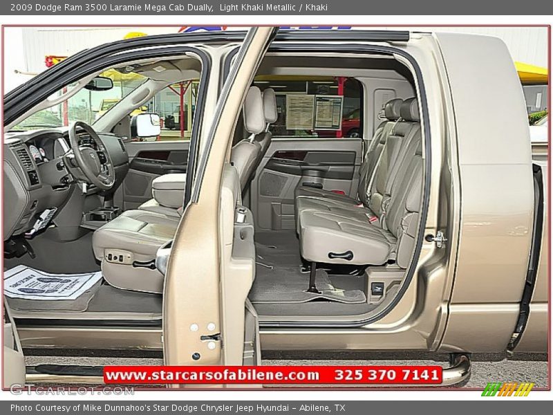 Light Khaki Metallic / Khaki 2009 Dodge Ram 3500 Laramie Mega Cab Dually