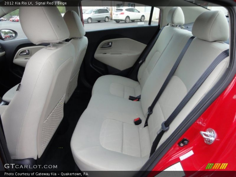 Rear Seat of 2012 Rio LX