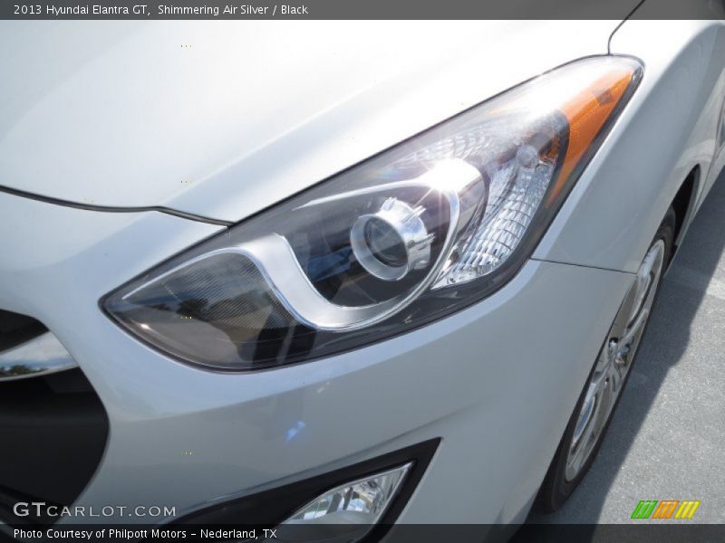 Shimmering Air Silver / Black 2013 Hyundai Elantra GT