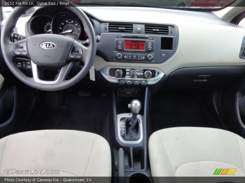 Dashboard of 2012 Rio LX